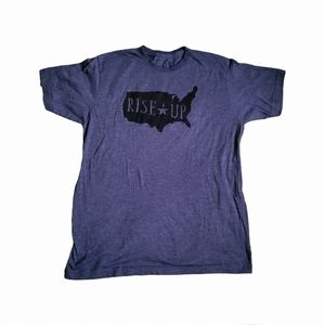 Navy Blue & White Hamilton The Musical Rise Shirt